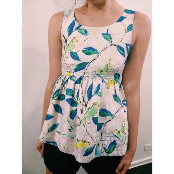 Anthropologie Tops - Whimsical Anthropologie Leifsdottir peplum top